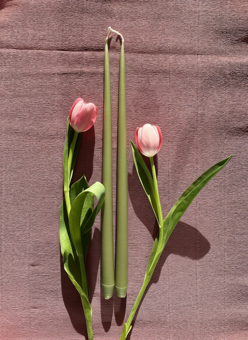 Ekstra lange festlys 2 stk - 46 cm